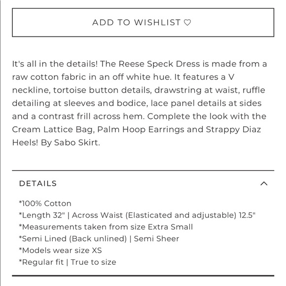 NWT Sabo Skirt Reese Dress - Picture 5 of 10